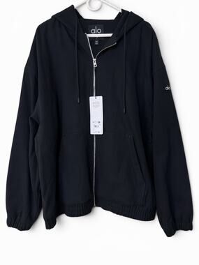 Alo Yoga Cotton Canvas Full Zip Hoodie Mens Size XL NWT